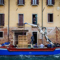 A Venise, les entrepreneurs ont troqués leurs utilitaires pour des bateaux