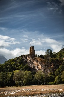 Vue du château Sainte-Marie depuis Soula